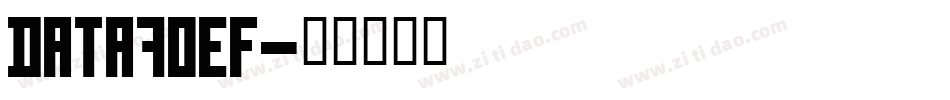 Data70EF字体转换