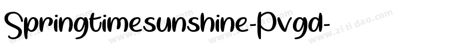 Springtimesunshine-Pvgd字体转换