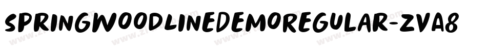 SpringwoodLineDemoRegular-ZvA8字体转换 SpringwoodLineDemoRegular-ZvA8字体转换