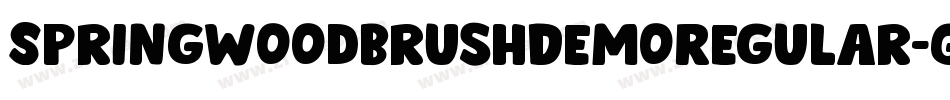 SpringwoodBrushDemoRegular-GpWP字体转换