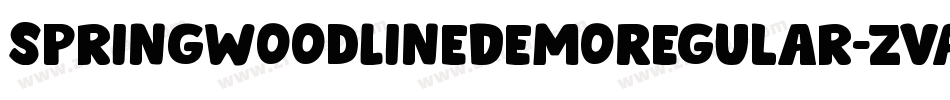 SpringwoodLineDemoRegular-ZvA8字体转换 SpringwoodLineDemoRegular-ZvA8字体转换