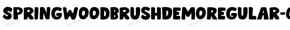 SpringwoodBrushDemoRegular-GpWP字体转换