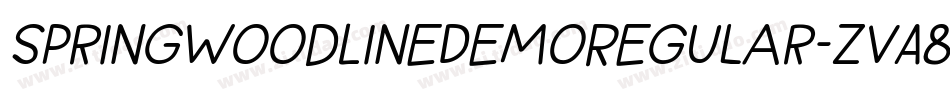 SpringwoodLineDemoRegular-ZvA8字体转换 SpringwoodLineDemoRegular-ZvA8字体转换