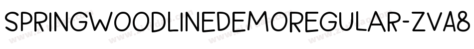 SpringwoodLineDemoRegular-ZvA8字体转换 SpringwoodLineDemoRegular-ZvA8字体转换