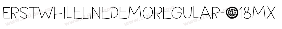 ErstwhileLineDemoRegular-518mx字体转换