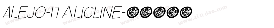 Alejo-ItalicLine字体转换