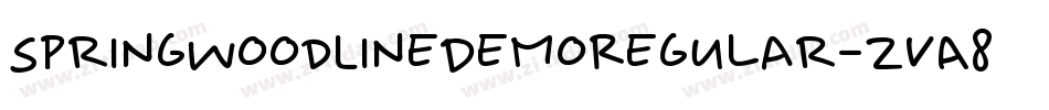 SpringwoodLineDemoRegular-ZvA8字体转换 SpringwoodLineDemoRegular-ZvA8字体转换