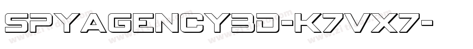 SpyAgency3D-K7Vx7字体转换