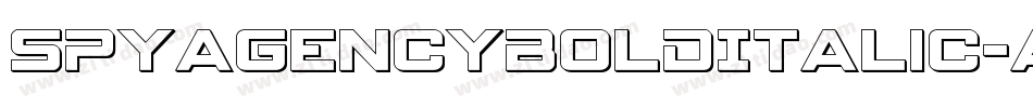 SpyAgencyBoldItalic-axYX5字体转换