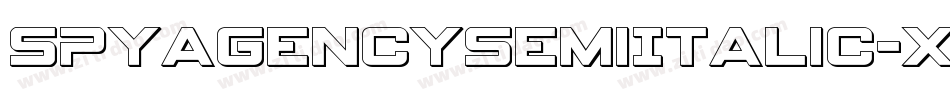 SpyAgencySemiItalic-x3Rr5字体转换