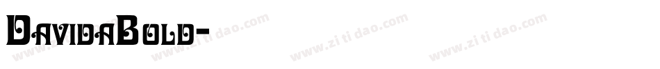 DavidaBold字体转换