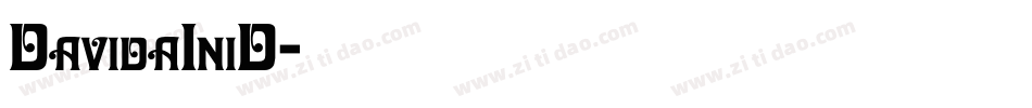 DavidaIniD字体转换