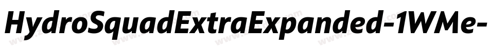 HydroSquadExtraExpanded-1WMe字体转换
