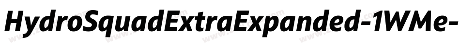 HydroSquadExtraExpanded-1WMe字体转换