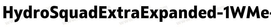 HydroSquadExtraExpanded-1WMe字体转换