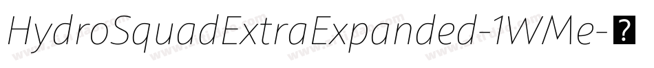 HydroSquadExtraExpanded-1WMe字体转换