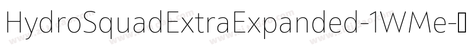 HydroSquadExtraExpanded-1WMe字体转换