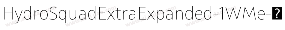 HydroSquadExtraExpanded-1WMe字体转换