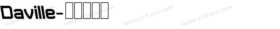Daville字体转换