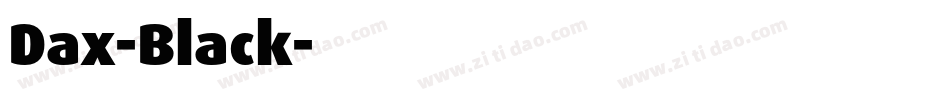 Dax-Black字体转换
