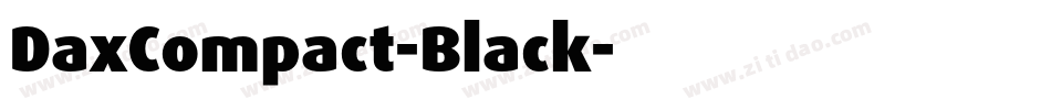 DaxCompact-Black字体转换