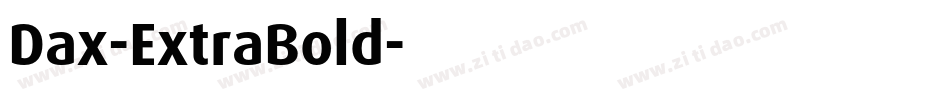 Dax-ExtraBold字体转换