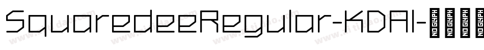 SquaredeeRegular-KDAl字体转换