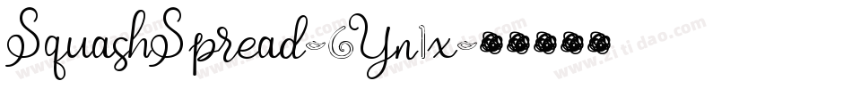 SquashSpread-6Yn1x字体转换