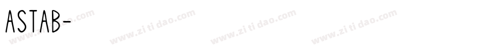 ASTAB字体转换