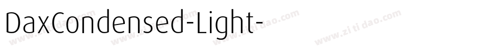 DaxCondensed-Light字体转换