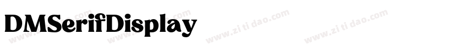DMSerifDisplay字体转换