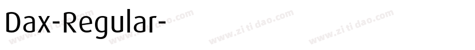 Dax-Regular字体转换