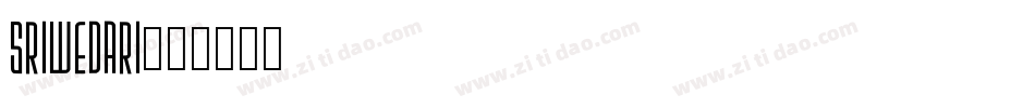 Sriwedari字体转换