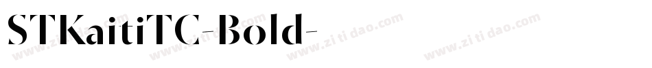 STKaitiTC-Bold字体转换