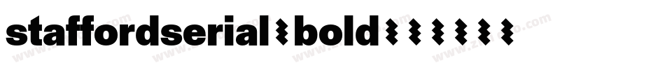 staffordserial-bold字体转换