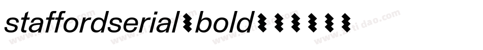 staffordserial-bold字体转换
