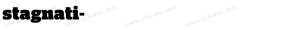 stagnati字体转换