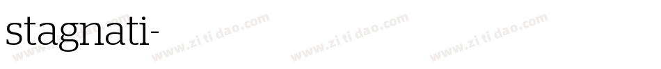 stagnati字体转换