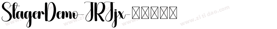 StagerDemo-JRJjx字体转换