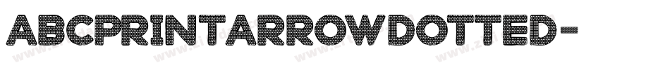 AbcPrintArrowDotted字体转换