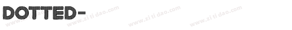 Dotted字体转换