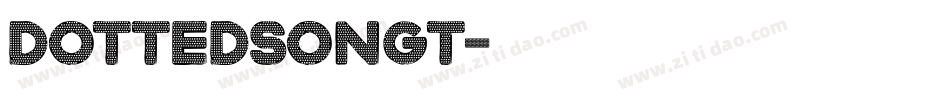 DottedSongt字体转换