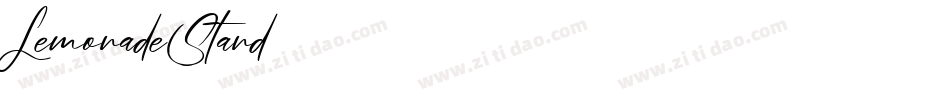LemonadeStand字体转换