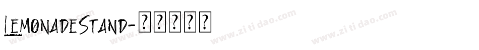 LemonadeStand字体转换