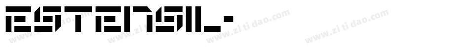 Estensil字体转换