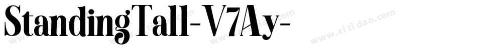 StandingTall-V7Ay字体转换 StandingTall-V7Ay字体转换