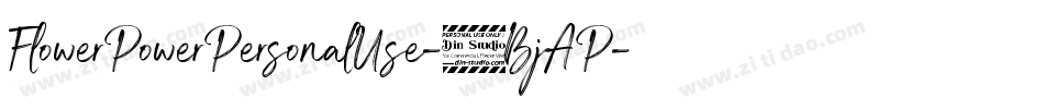 FlowerPowerPersonalUse-7BjAP字体转换
