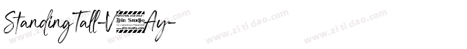 StandingTall-V7Ay字体转换 StandingTall-V7Ay字体转换