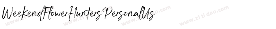 WeekendFlowerHuntersPersonalUse-Gw7a字体转换