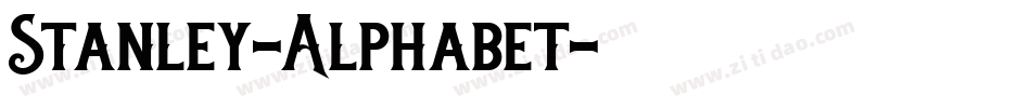 Stanley-Alphabet字体转换